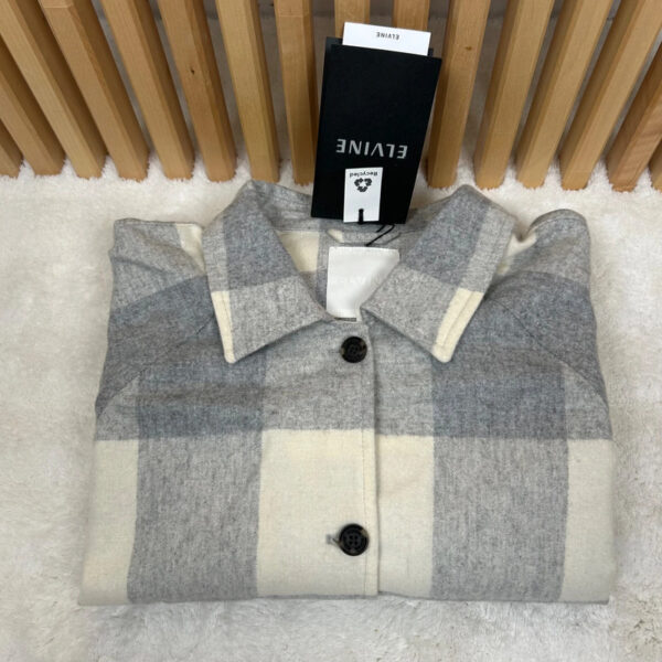 Surchemise Elvine homme gris/écru taille L — vue 3