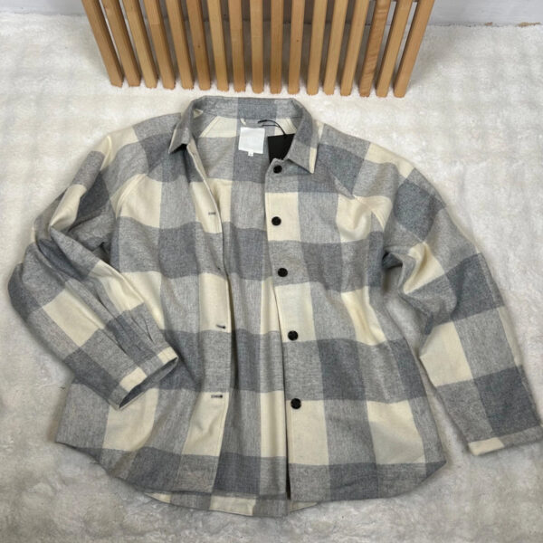 Surchemise Elvine homme gris/écru taille L — vue 8