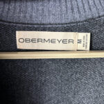 Pull à col montant demi-zip Obermeyer Brady 1/2 Zip Sweater homme gris anthracite/noir taille M — vue 4