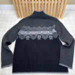 Pull à col montant demi-zip Obermeyer Brady 1/2 Zip Sweater homme gris anthracite/noir taille M — vue 5