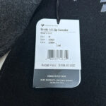 Pull à col montant demi-zip Obermeyer Brady 1/2 Zip Sweater homme gris anthracite/noir taille M — vue 6