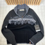Pull à col montant demi-zip Obermeyer Brady 1/2 Zip Sweater homme gris anthracite/noir taille M — vue 9