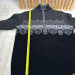Pull à col montant demi-zip Obermeyer Brady 1/2 Zip Sweater homme gris anthracite/noir taille M — vue 17