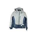 Veste de ski à capuche Obermeyer femme gris kaki/noir taille XS