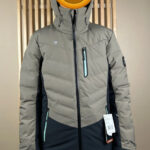 Veste de ski à capuche Obermeyer femme gris kaki/noir taille XS — vue 3