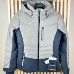 Veste de ski à capuche Obermeyer femme gris kaki/noir taille XS — vue 10
