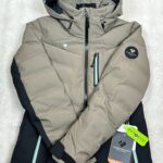 Veste de ski à capuche Obermeyer femme gris kaki/noir taille XS — vue 14