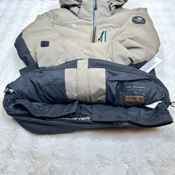 Veste de ski à capuche Obermeyer femme gris kaki/noir taille XS — vue 15