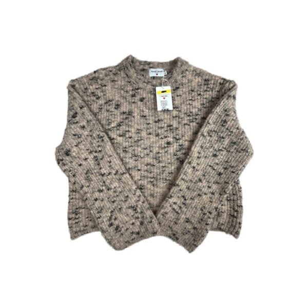 Pull en maille Naf Naf femme beige chiné taille L