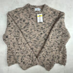 Pull en maille Naf Naf femme beige chiné taille L — vue 2