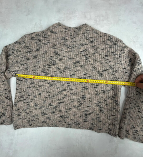 Pull en maille Naf Naf femme beige chiné taille L — vue 12