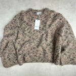 Pull en maille Naf Naf femme beige chiné taille L — vue 14