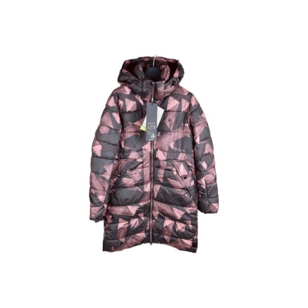 Doudoune longue à capuche G-Star Long Slim Hood Puffer WMN femme noir/bordeaux taille S