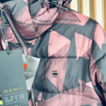 Doudoune longue à capuche G-Star Long Slim Hood Puffer WMN femme noir/bordeaux taille S — vue 4