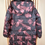 Doudoune longue à capuche G-Star Long Slim Hood Puffer WMN femme noir/bordeaux taille S — vue 9