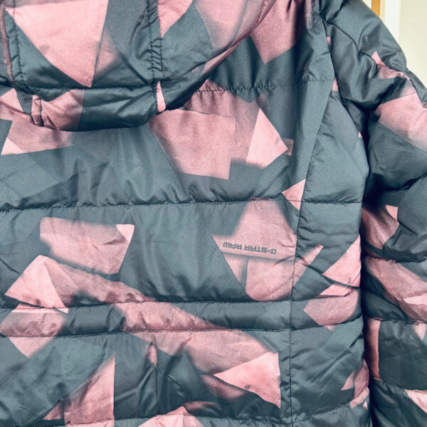 Doudoune longue à capuche G-Star Long Slim Hood Puffer WMN femme noir/bordeaux taille S — vue 10