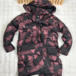 Doudoune longue à capuche G-Star Long Slim Hood Puffer WMN femme noir/bordeaux taille S — vue 18