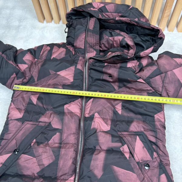 Doudoune longue à capuche G-Star Long Slim Hood Puffer WMN femme noir/bordeaux taille S — vue 20