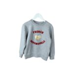 Sweat-shirt Bonton French gris chiné taille 4 ans
