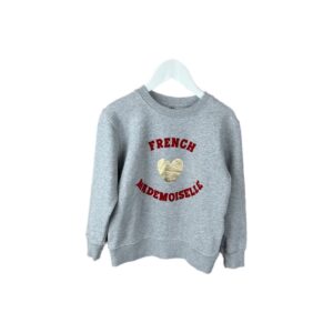 Sweat-shirt Bonton French gris chiné taille 4 ans