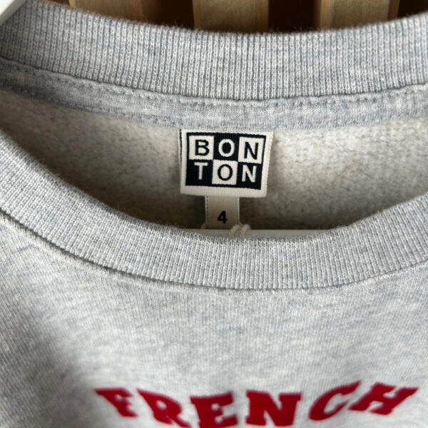 Sweat-shirt Bonton French gris chiné taille 4 ans — vue 5