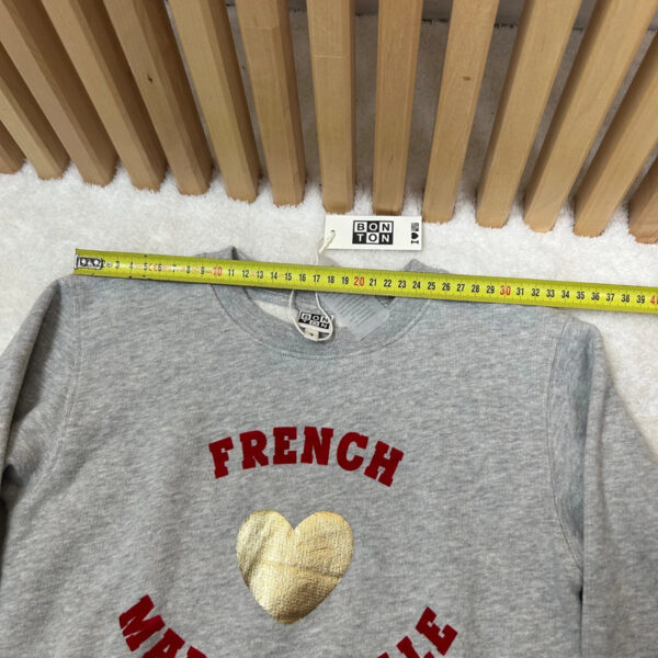 Sweat-shirt Bonton French gris chiné taille 4 ans — vue 12