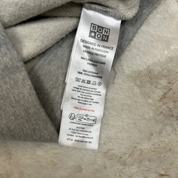 Sweat-shirt Bonton French gris chiné taille 4 ans — vue 18