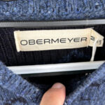 Pull col rond Obermeyer homme bleu chiné taille M — vue 3