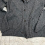 Gilet cardigan en maille à col châle Olly Gan Gislain homme gris anthracite taille XXL — vue 5
