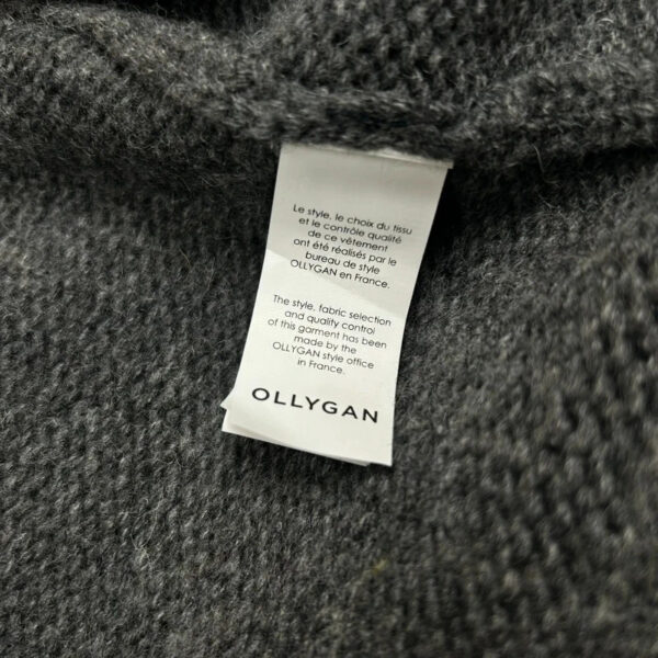 Gilet cardigan en maille à col châle Olly Gan Gislain homme gris anthracite taille XXL — vue 8