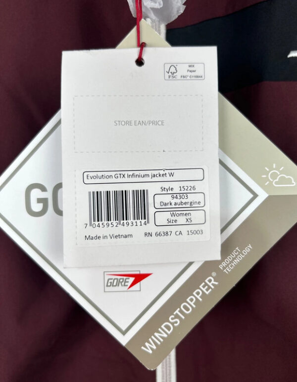 Veste technique coupe-vent Swix femme bordeaux taille XS — vue 7