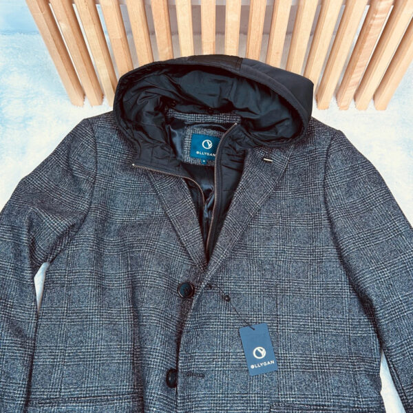 Manteau à capuche Olly Gan TOMMASO homme gris anthracite taille M — vue 12