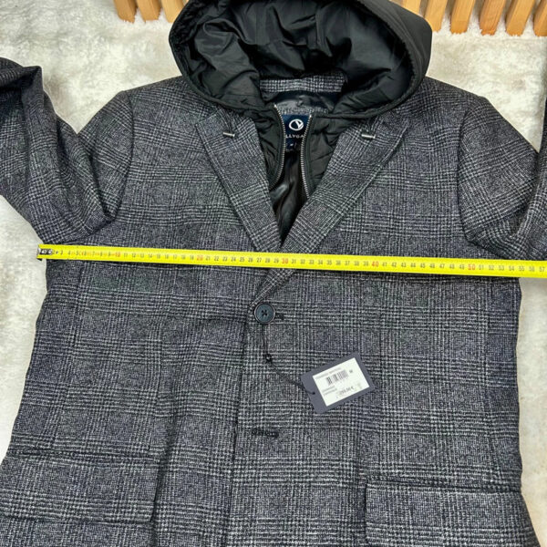 Manteau à capuche Olly Gan TOMMASO homme gris anthracite taille M — vue 14