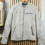 Veste en similicuir Jack & Jones Jjerock PU Jacket homme beige taille M — vue 2