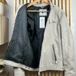 Veste en similicuir Jack & Jones Jjerock PU Jacket homme beige taille M — vue 5
