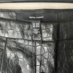 Pantalon slim effet croco Vero Moda VM Wren HW Slim Croc Pants femme noir taille S — vue 4