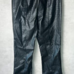 Pantalon slim effet croco Vero Moda VM Wren HW Slim Croc Pants femme noir taille S — vue 5