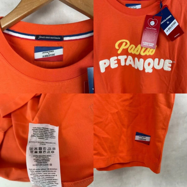 T-shirt manches courtes Jack & Jones Emberglow homme orange taille S — vue 5