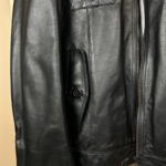 Blouson en cuir Trussardi homme noir taille 54 — vue 4