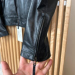 Blouson en cuir Trussardi homme noir taille 54 — vue 5