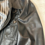 Blouson en cuir Trussardi homme noir taille 54 — vue 12