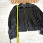 Blouson en cuir Trussardi homme noir taille 54 — vue 14