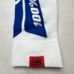 Chaussettes motocross 100% Adult Thin Performance MX Sock unisexe blanc/bleu/rouge taille L/XL (EU 42-46) — vue 3