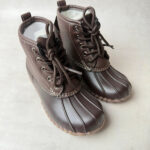 Bottines enfant fourrées marron foncé taille 30 — vue 8