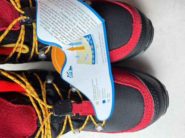 Chaussures de randonnée enfant Twister WP Kid noir/rouge taille 34 — vue 13