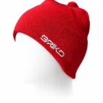 Bonnet à pompon Briko unisexe rouge taille TU — vue 2