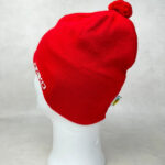 Bonnet à pompon Briko unisexe rouge taille TU — vue 7