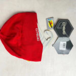 Bonnet à pompon Briko unisexe rouge taille TU — vue 10