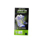 Chaussettes de sport basses unisexe blanc/gris/vert fluo taille 35-38