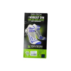 Chaussettes de sport basses unisexe blanc/gris/vert fluo taille 35-38